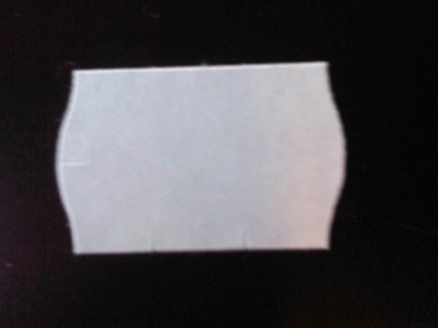 Labels 26x16 wave edge